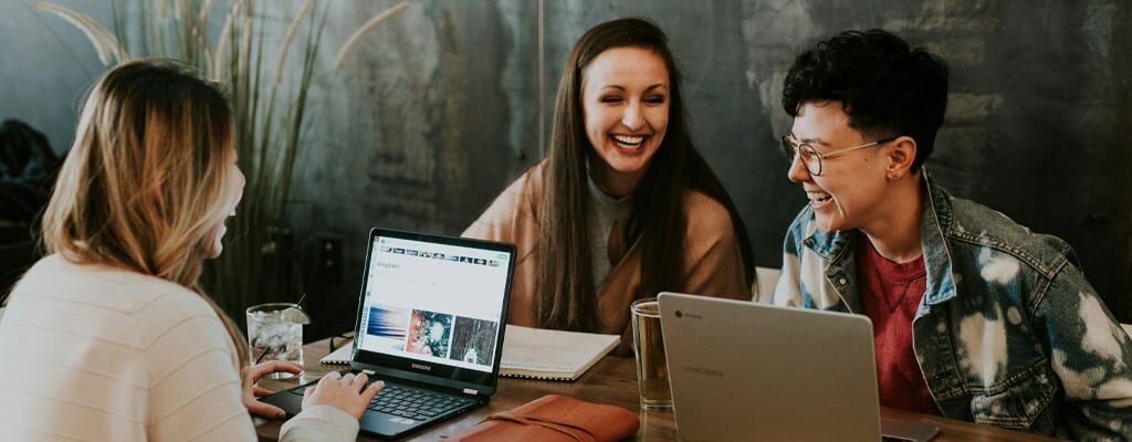 Office Workers Using Managed Network Services