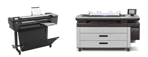 HP DesignJet and PageWide XL on white background