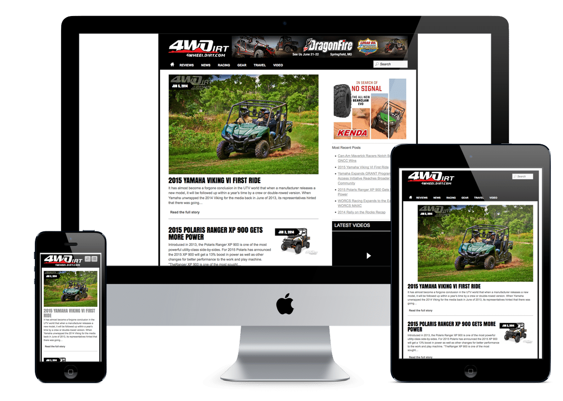 4 Wheel Dirt Web Design
