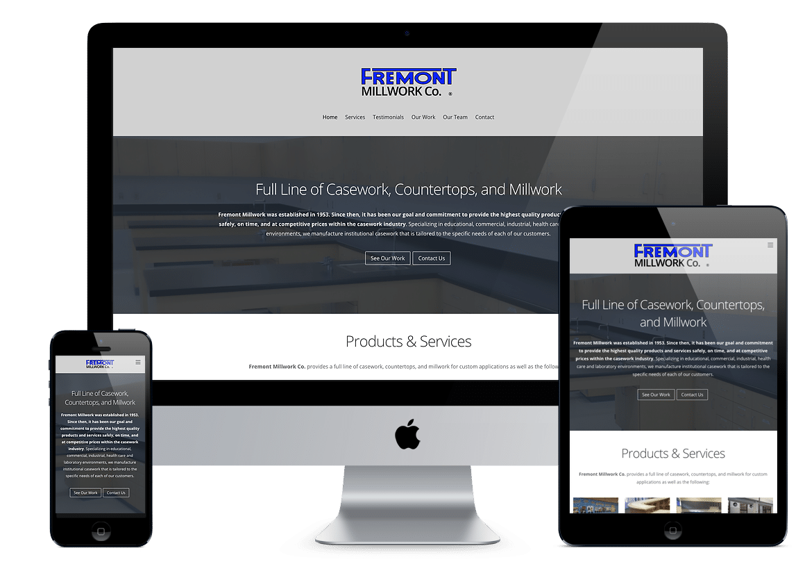Fremont Millwork Website Design