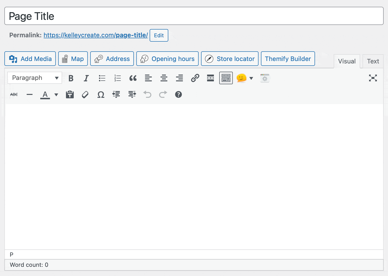 WordPress Text Editor